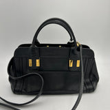 Chloe designer handbag calf closeup detail