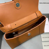 Effortless Faux Leather Handbag - Statement Silhouette | Women's Fashion Handbag #524 - styled full view (image 7) of designer-inspired handbag