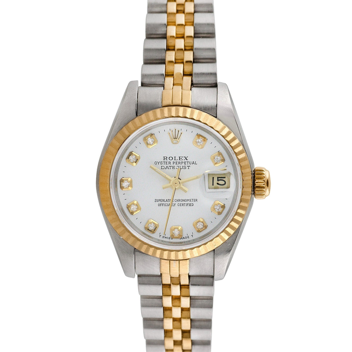 Side view of Rolex women's watch