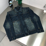 Back view of Louis Vuitton luxury clothing with monogram-inspired silhouette