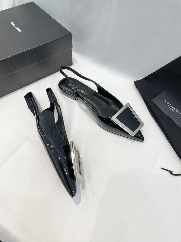 Saint Laurent designer shoes full view