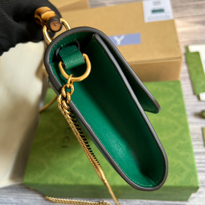Side profile of polished elevated women's handbag – women's luxury handbag