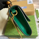 Side profile of polished elevated women's handbag – women's luxury handbag