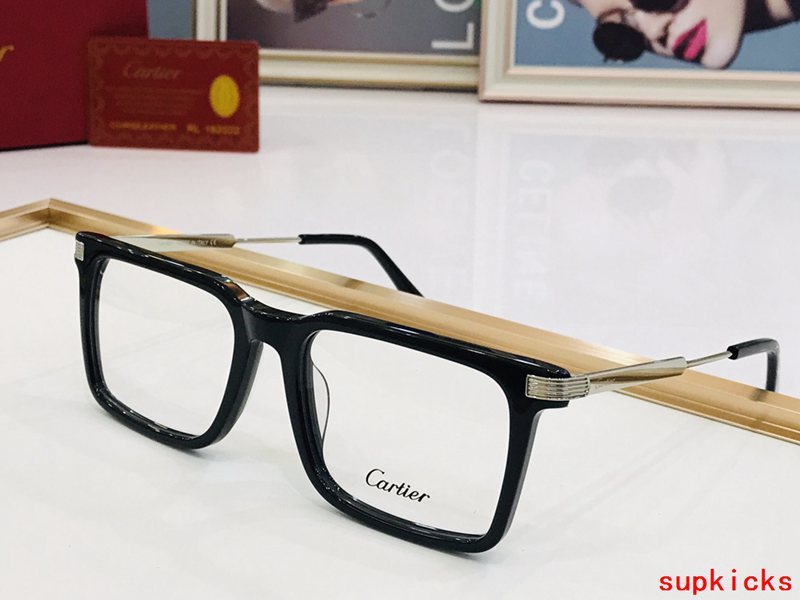 Close-up detail view of Cartier unisex sunglasses