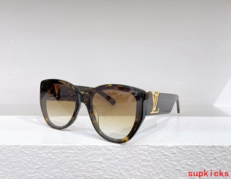 Angled view of Louis Vuitton unisex sunglasses