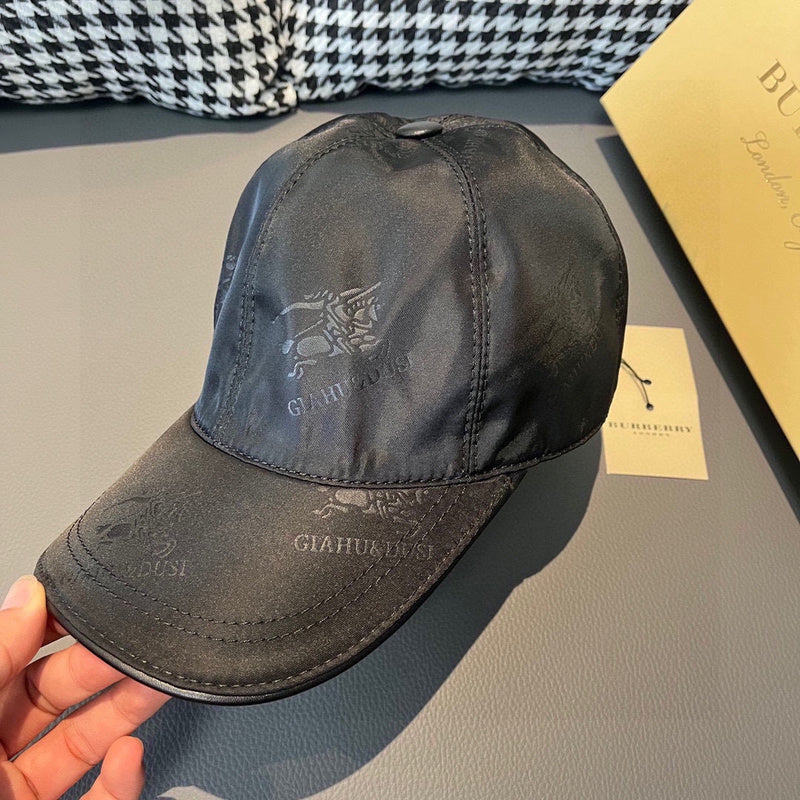 Angled view of Burberry unisex cap
