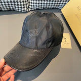 Angled view of Burberry unisex cap