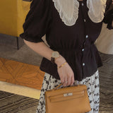 Streamlined bag shown from front angle