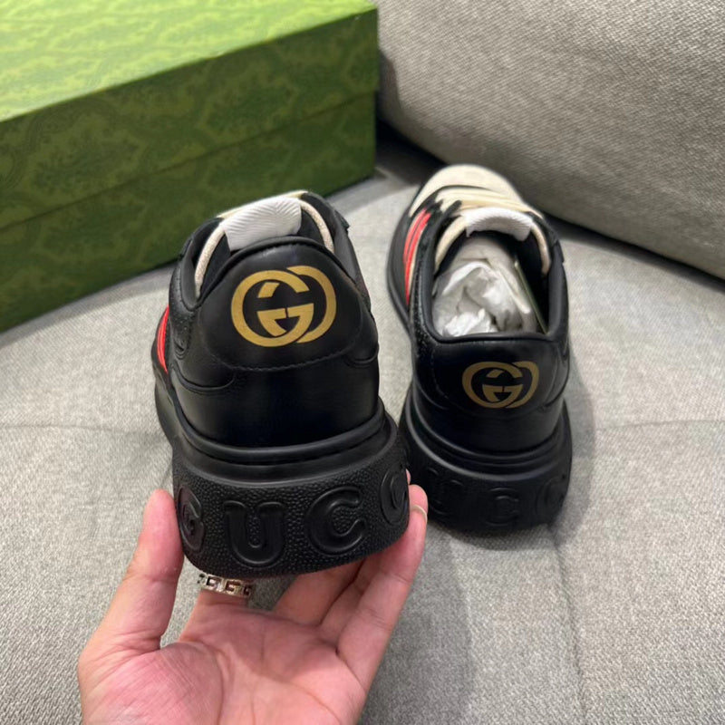 Gucci two-tone luxury sneakers view 6 sleek tonal finish