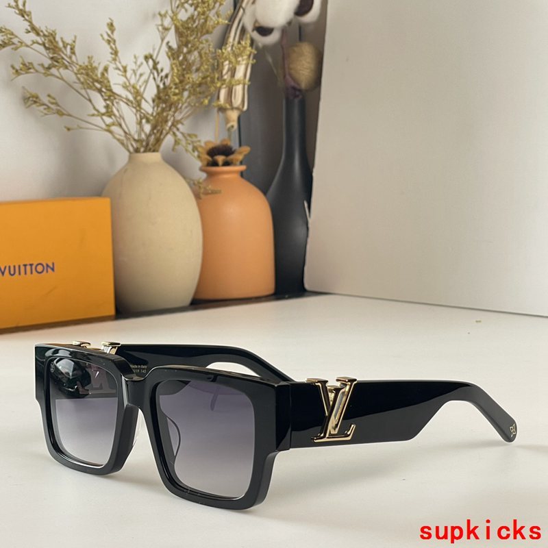 Lifestyle view of Louis Vuitton unisex sunglasses