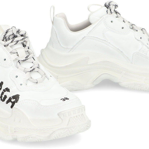 Balenciaga Shoes- BALENCIAGA Low-Top Vintage Effect Sneakers for Women Premium Designer Casual Shoes