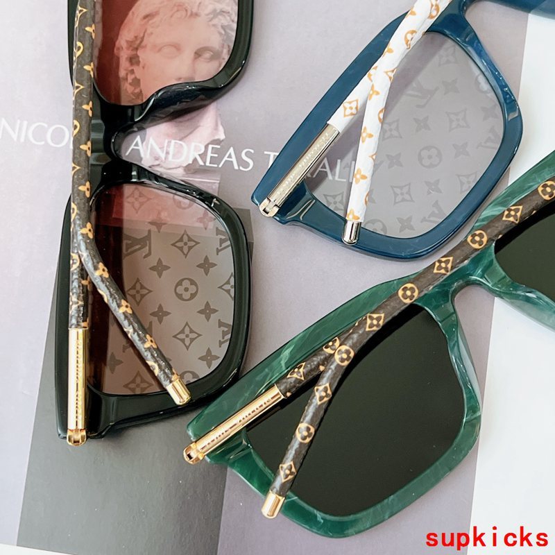 Side view of Louis Vuitton unisex sunglasses