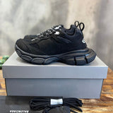 Balenciaga Burgundy Pointed-Toe Flats - Full Silhouette View