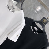 Full styled look of Moncler luxury clothing with relaxed-fit cut