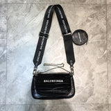 Polished Faux Leather Handbag - Smooth Faux-Leather Exterior | Women's Fashion Handbag #984 - alternate angle view (image 8) of designer-inspired handbag