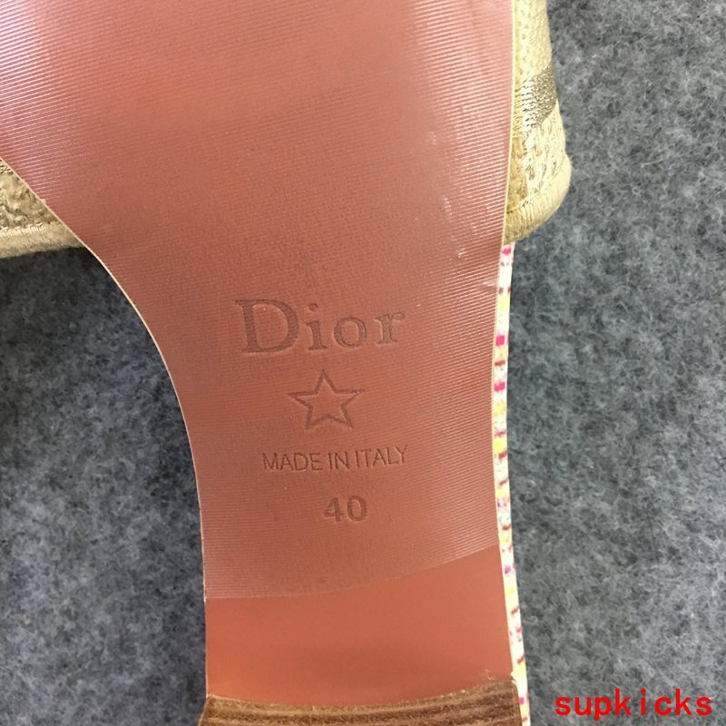 Dior White Slingback Heels - Front View
