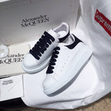 Alexander McQueen crisp white luxury sneakers view 7 cushioned comfort fit