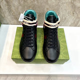 Gucci fresh white-and-black luxury sneakers view 9 sleek tonal finish