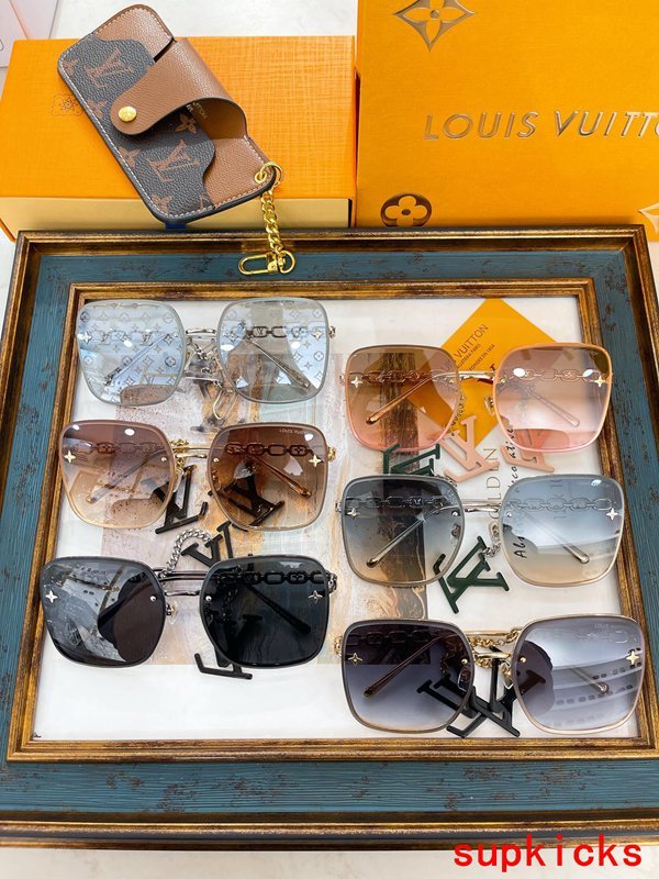 Lifestyle view of Louis Vuitton unisex sunglasses
