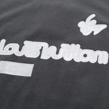 Back view of Louis Vuitton cotton t-shirt with logo-detail design