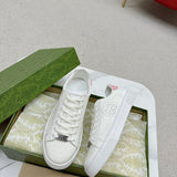 Gucci Luxury sneakers in clean off-white padded collar comfort front view