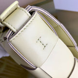 Sleek Faux Leather Handbag - Signature Hardware Accents | Women's Statement Accessory #1744 - hardware and detail close-up (image 5) of designer-inspired handbag