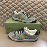 Gucci tonal black luxury sneakers view 11 padded collar comfort