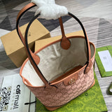 Close-up detail of chic signature women's handbag – women's luxury handbag