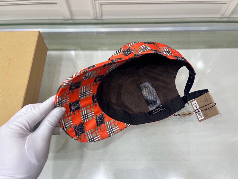 Side view of Burberry unisex cap