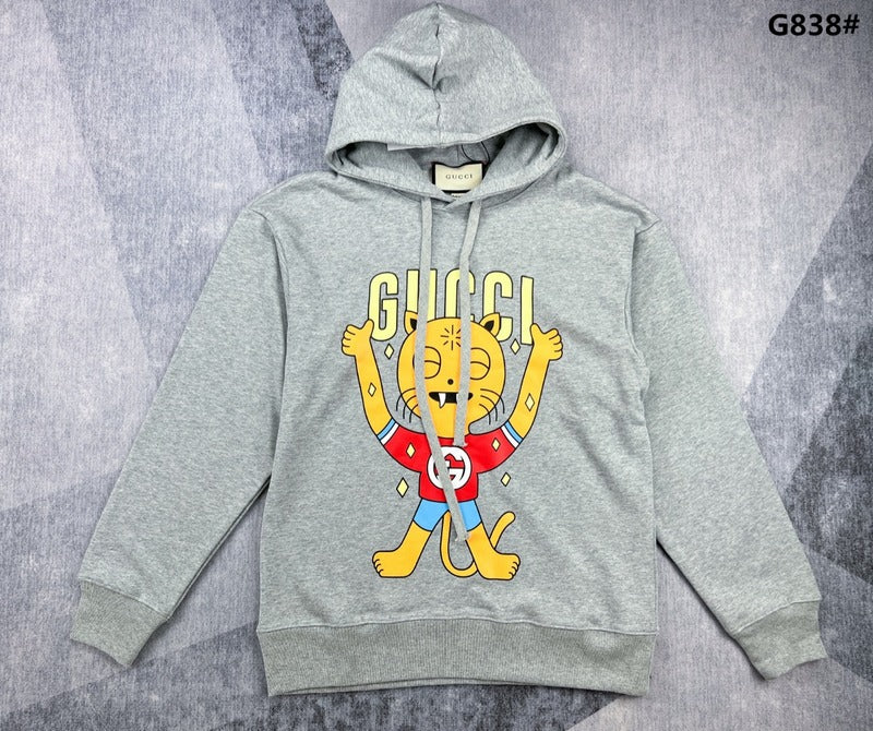 Back view of Gucci luxury clothing with monogram-inspired silhouette