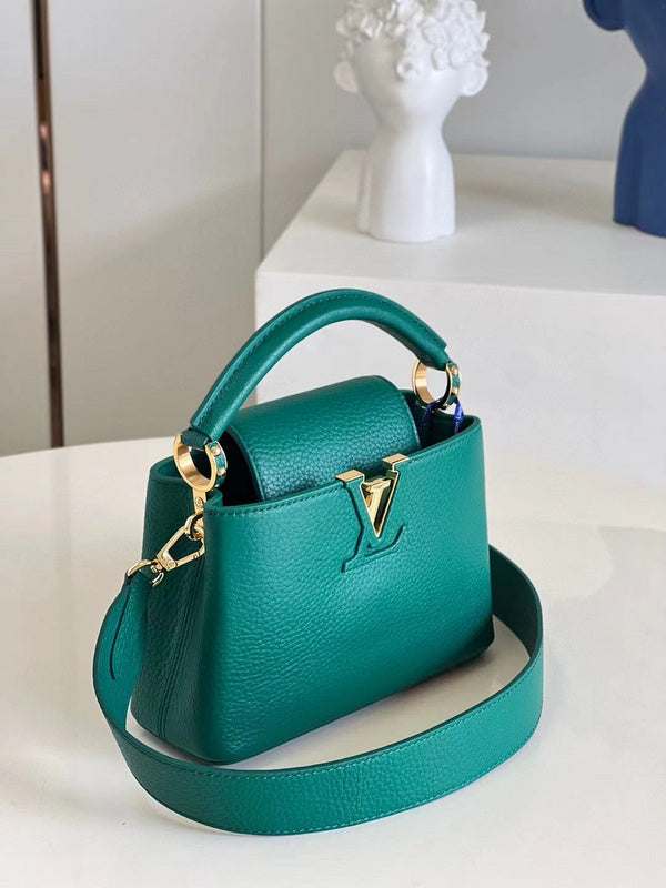 Top view of refined chic women's handbag – women's luxury handbag
