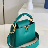Top view of refined chic women's handbag – women's luxury handbag