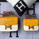 Close-up detail of polished bag design