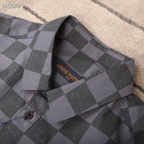 Front view of Louis Vuitton luxury clothing with relaxed-fit cut