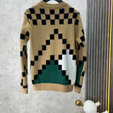 Side profile of Louis Vuitton luxury clothing with logo-detail design
