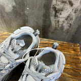 Balenciaga White Block Heel Pumps - Sole Detail View
