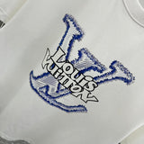 Flat lay presentation of Louis Vuitton cotton t-shirt with monogram-inspired silhouette