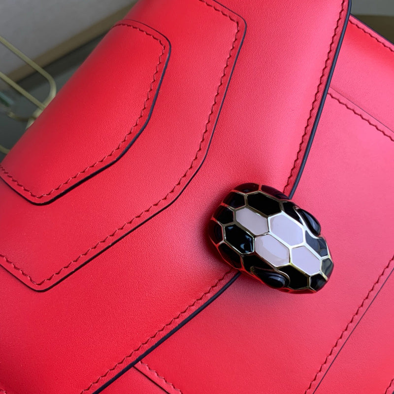 Polished Faux Leather Handbag - Premium Craftsmanship Detailing | Women's Fashion Handbag #1720 - styled full view (image 7) of designer-inspired handbag