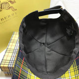Close-up detail view of Burberry unisex cap