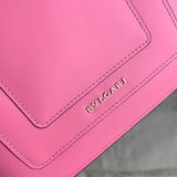 Classic Vegan Leather Handbag - Smooth Faux-Leather Exterior | Women's Luxury Handbag #1686 - hardware and detail close-up (image 5) of designer-inspired handbag