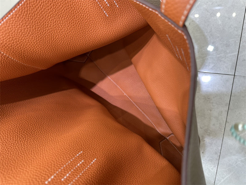 Considered bag shown from front angle