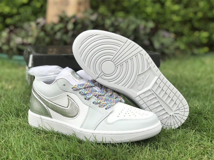 Side profile of Nike tonal black sneakers bold athletic profile