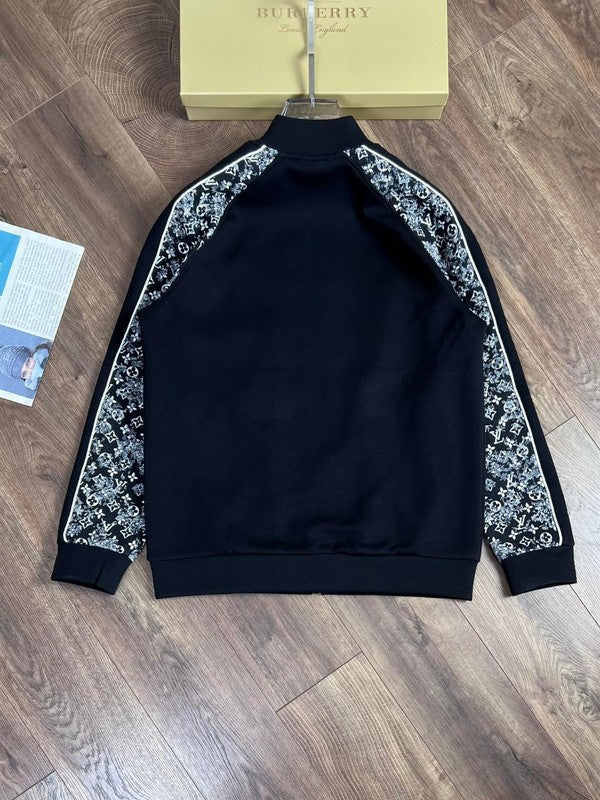 Side profile of Louis Vuitton luxury clothing with label-forward styling