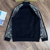 Side profile of Louis Vuitton luxury clothing with label-forward styling