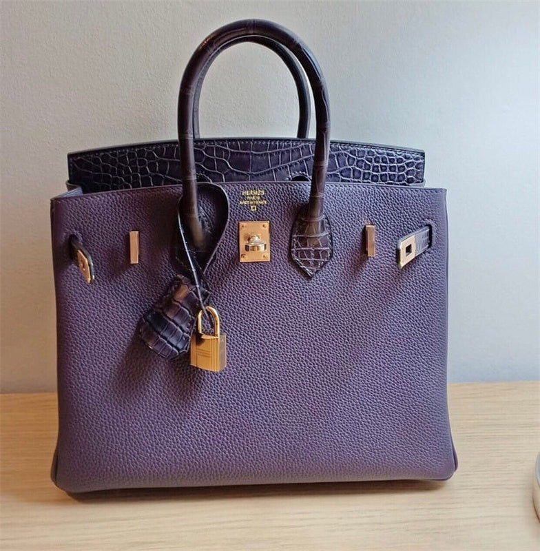  versatile top-handle bag detail view showing craftsmanship