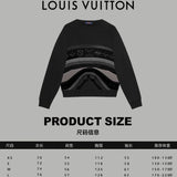 Close-up detail shot of Louis Vuitton luxury clothing with signature branding