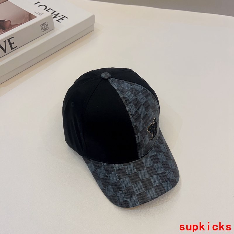 Close-up detail view of Louis Vuitton unisex cap
