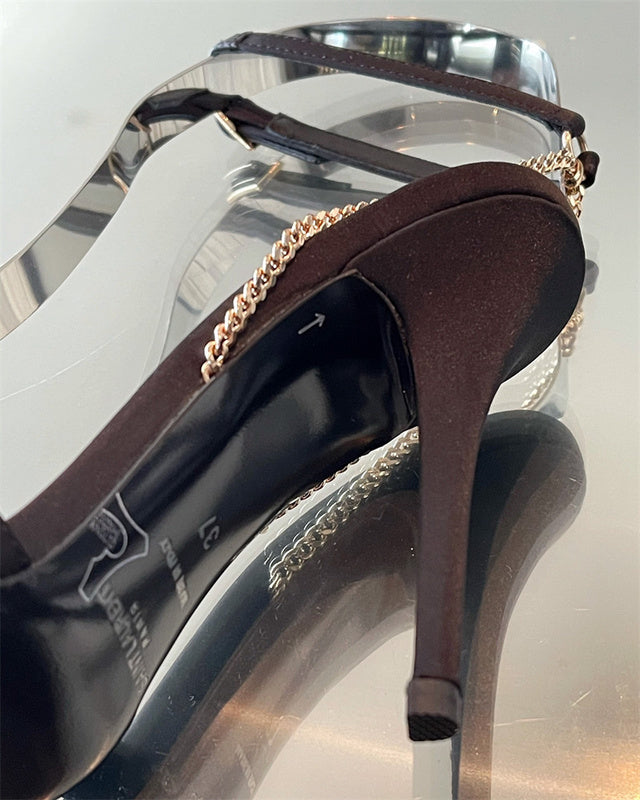 Side profile view of Saint Laurent luxury piece style No.081