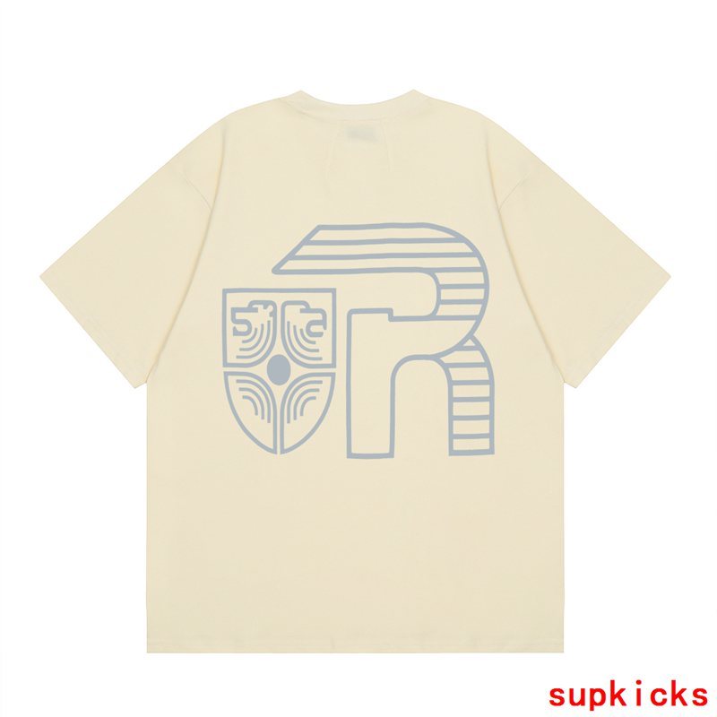 Back view of Rhude luxury clothing with logo-detail design