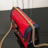 Interior view of modern classic women's handbag – women's designer-style accessory